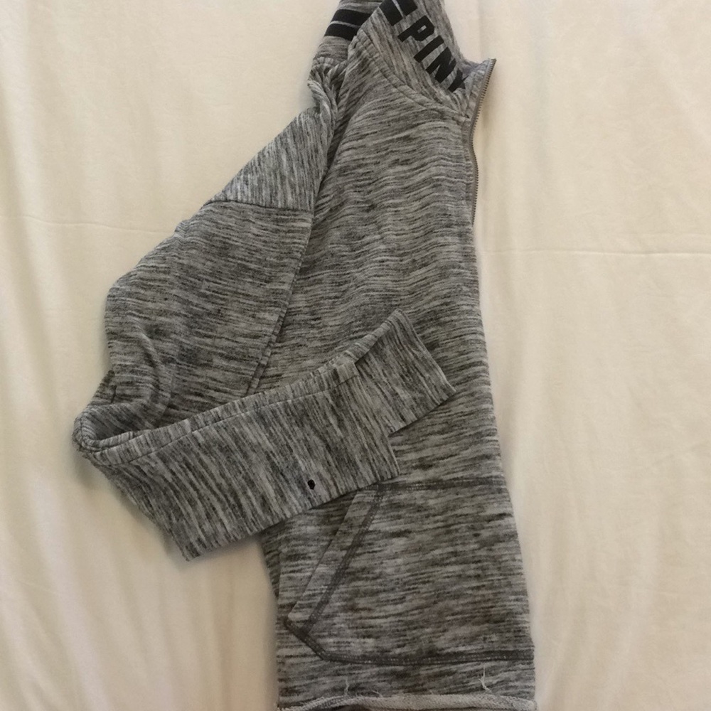 PINK MIDZIP SWEATSHIRT - Picture 2 of 5